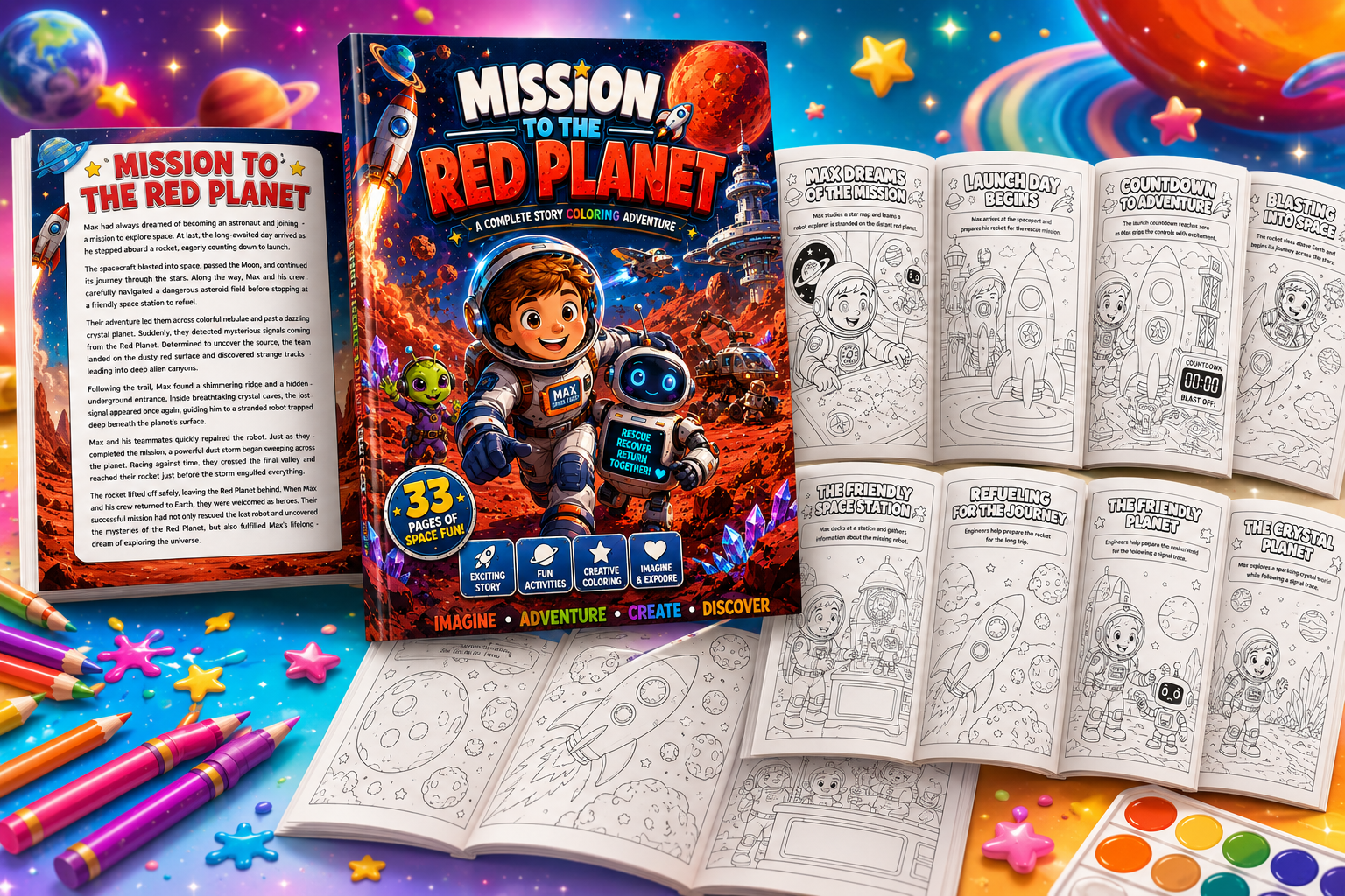 Complete Story Coloring Book
