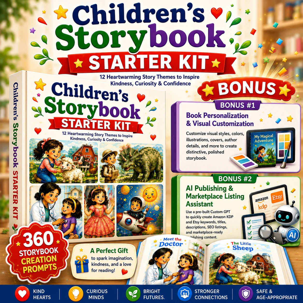 Complete Children's Story Reading Book Starter Kit mockup