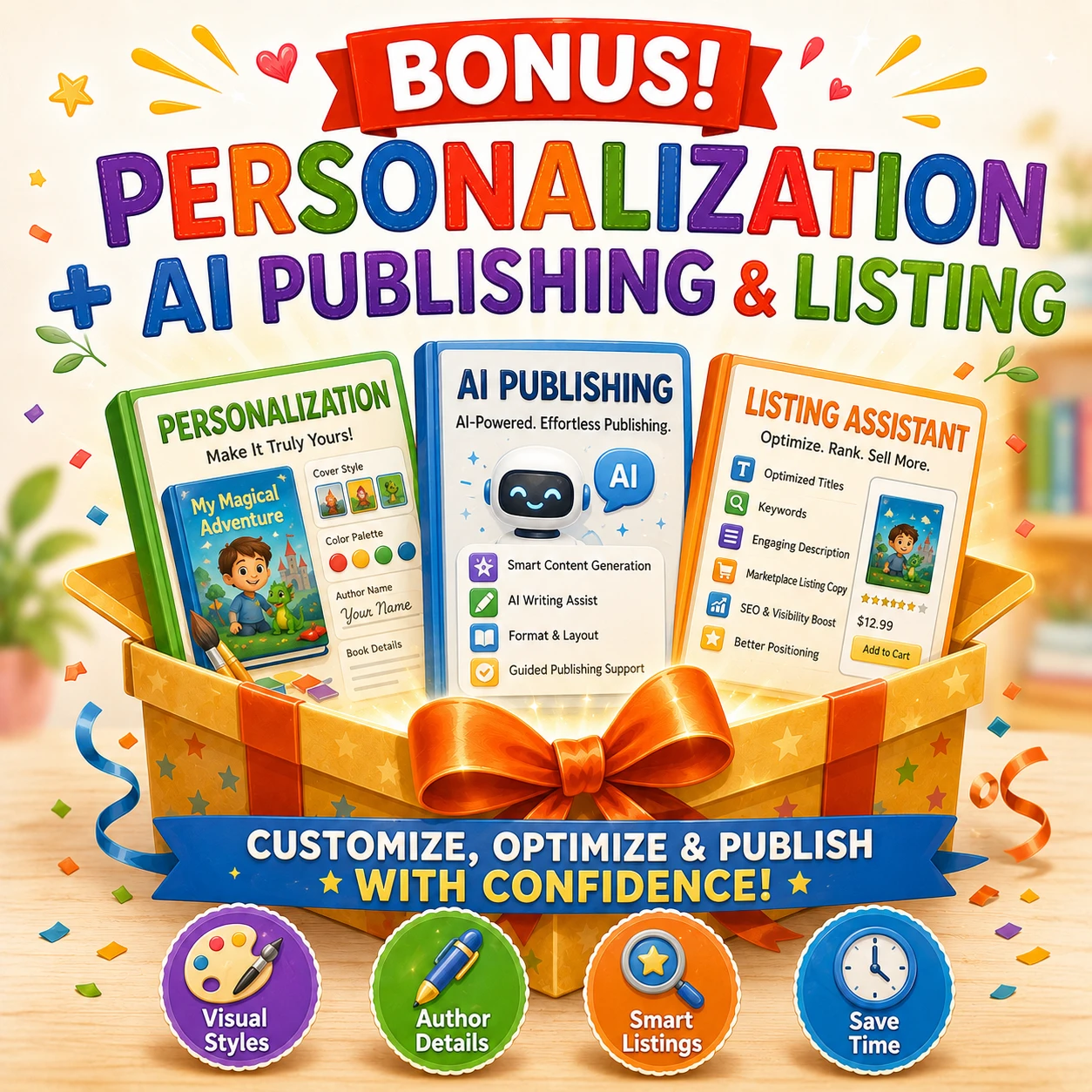 Publishing resources and Amazon KDP plus Etsy SEO bonus mockup