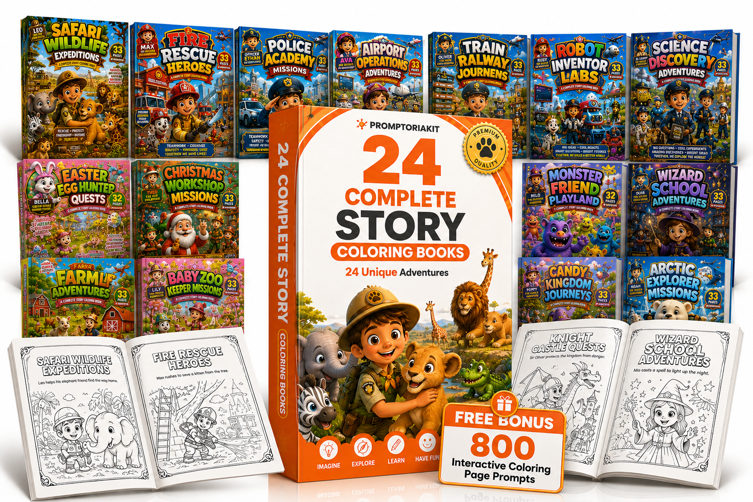 OTO 1 Story Coloring Book Collection