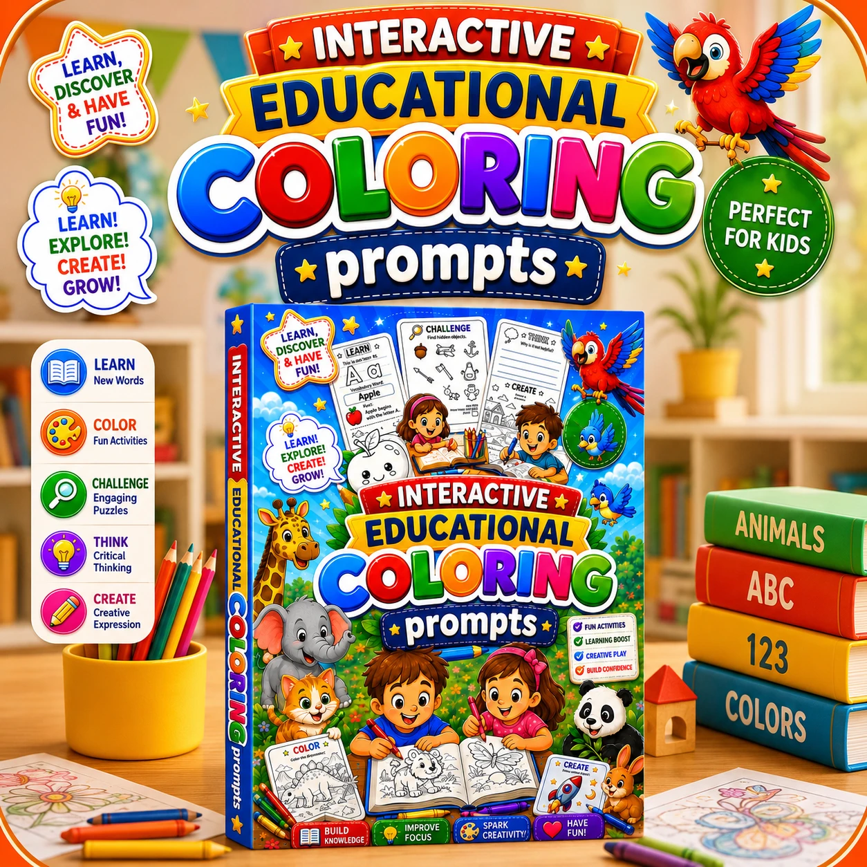 Interactive Educational Coloring System