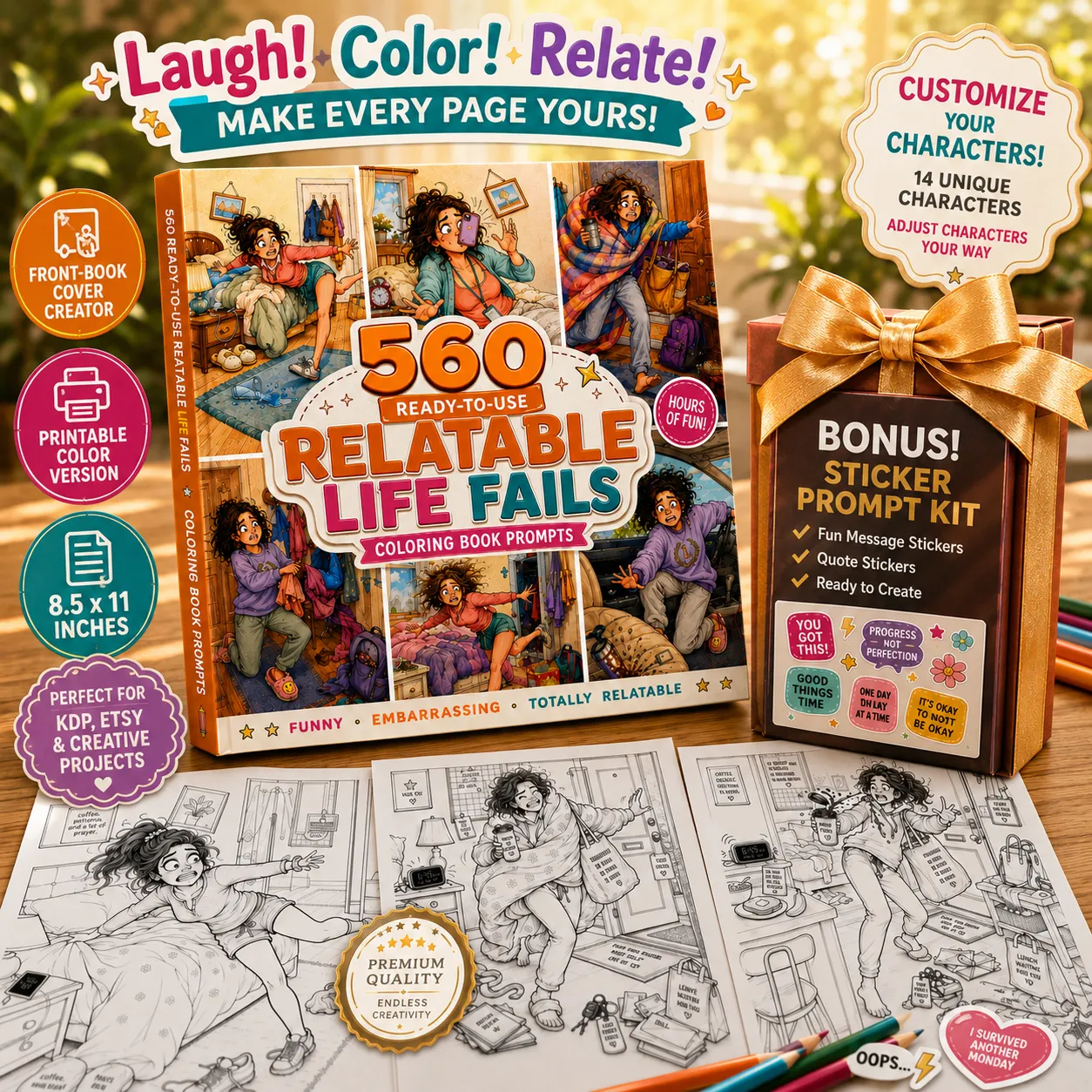 Relatable Life Fails checkout product mockup
