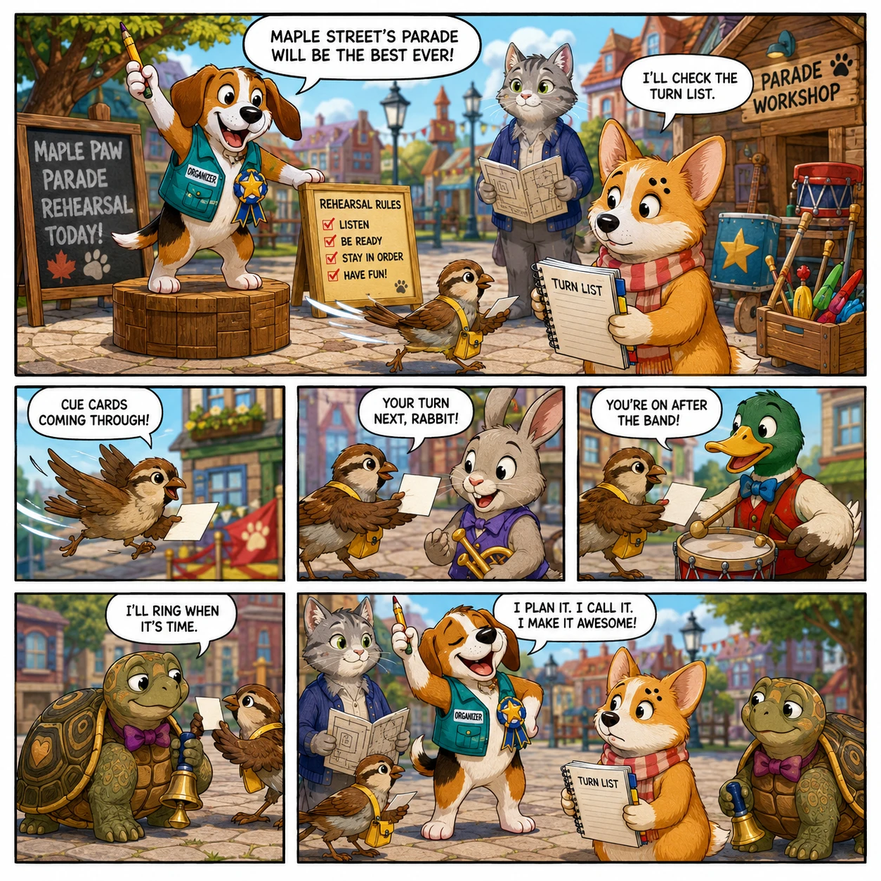 Comic story page 1