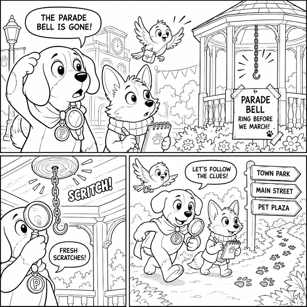 Coloring book page after conversion