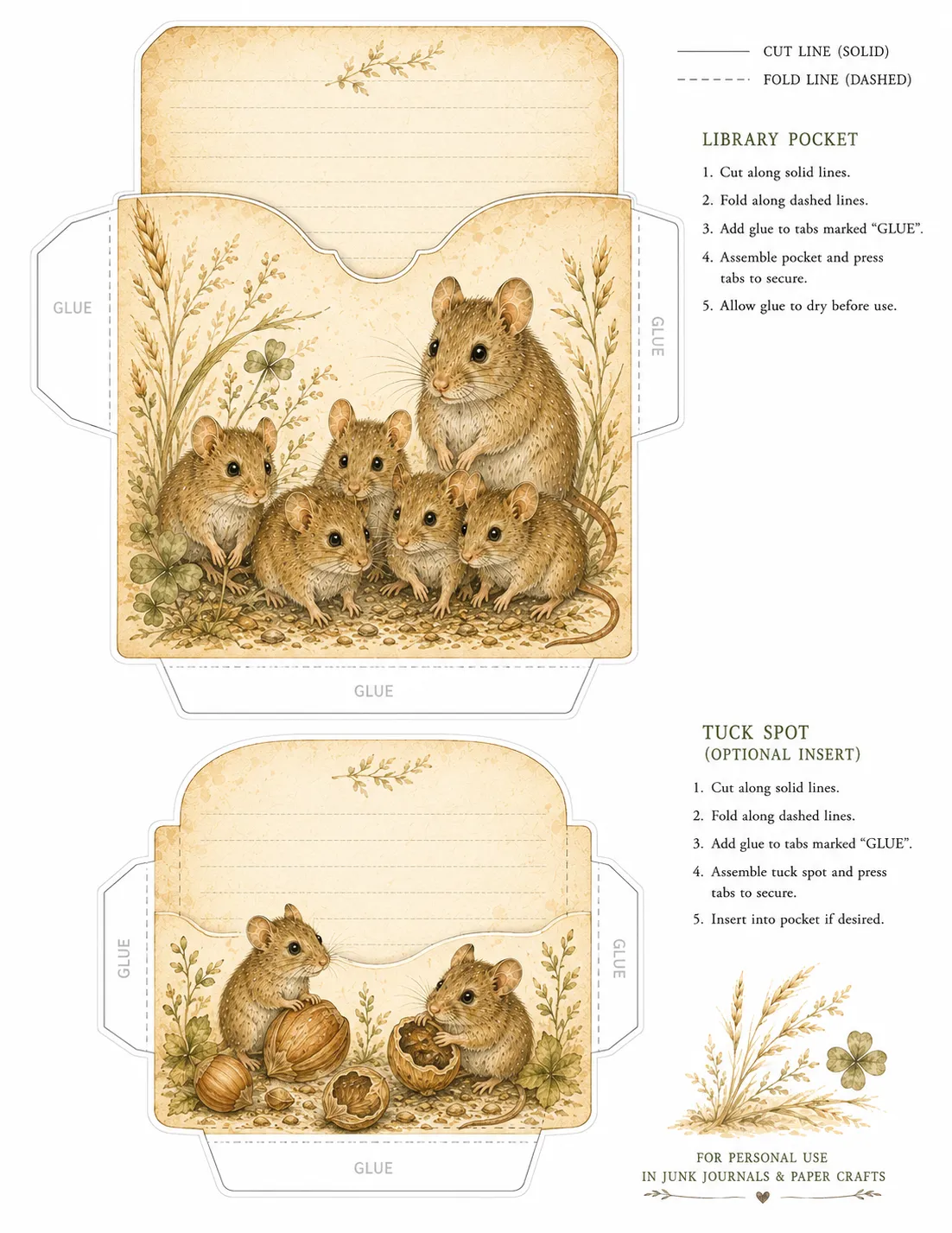 Junk journal printable preview 13