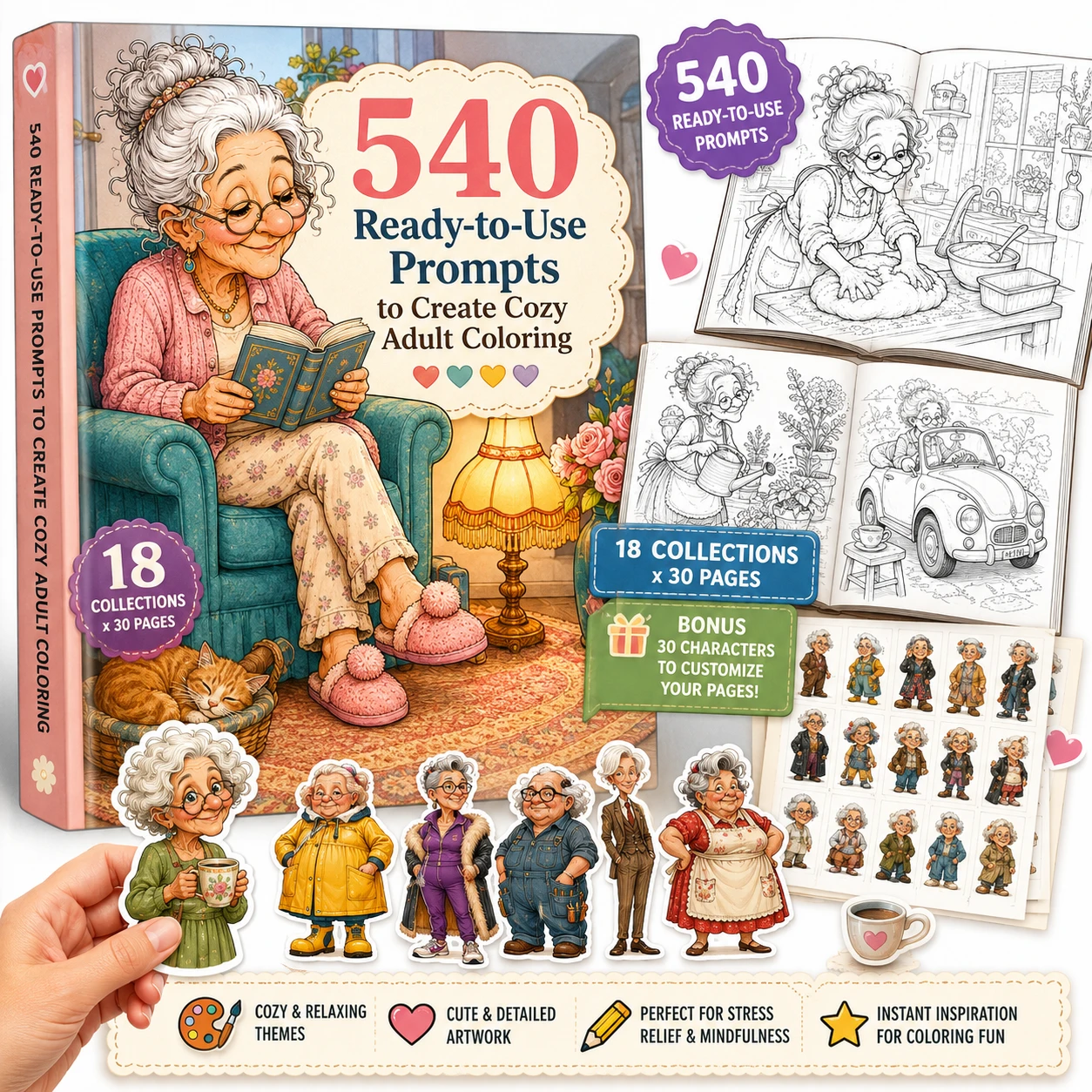 Complete Golden Years Giggles Cozy Everyday Edition checkout mockup