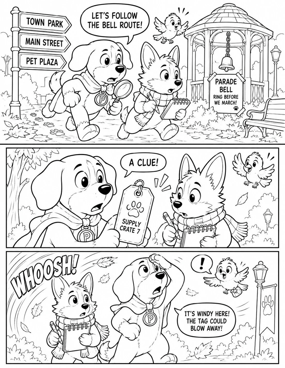 Coloring book page after conversion