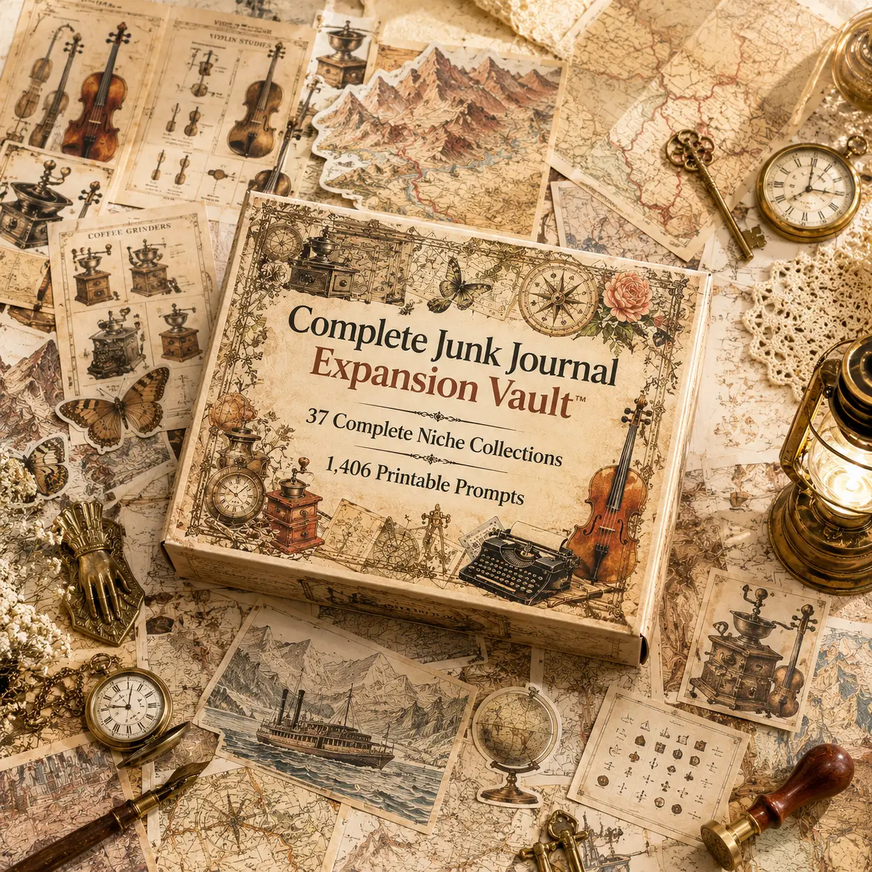 Complete Junk Journal Expansion Vault OTO1 product mockup