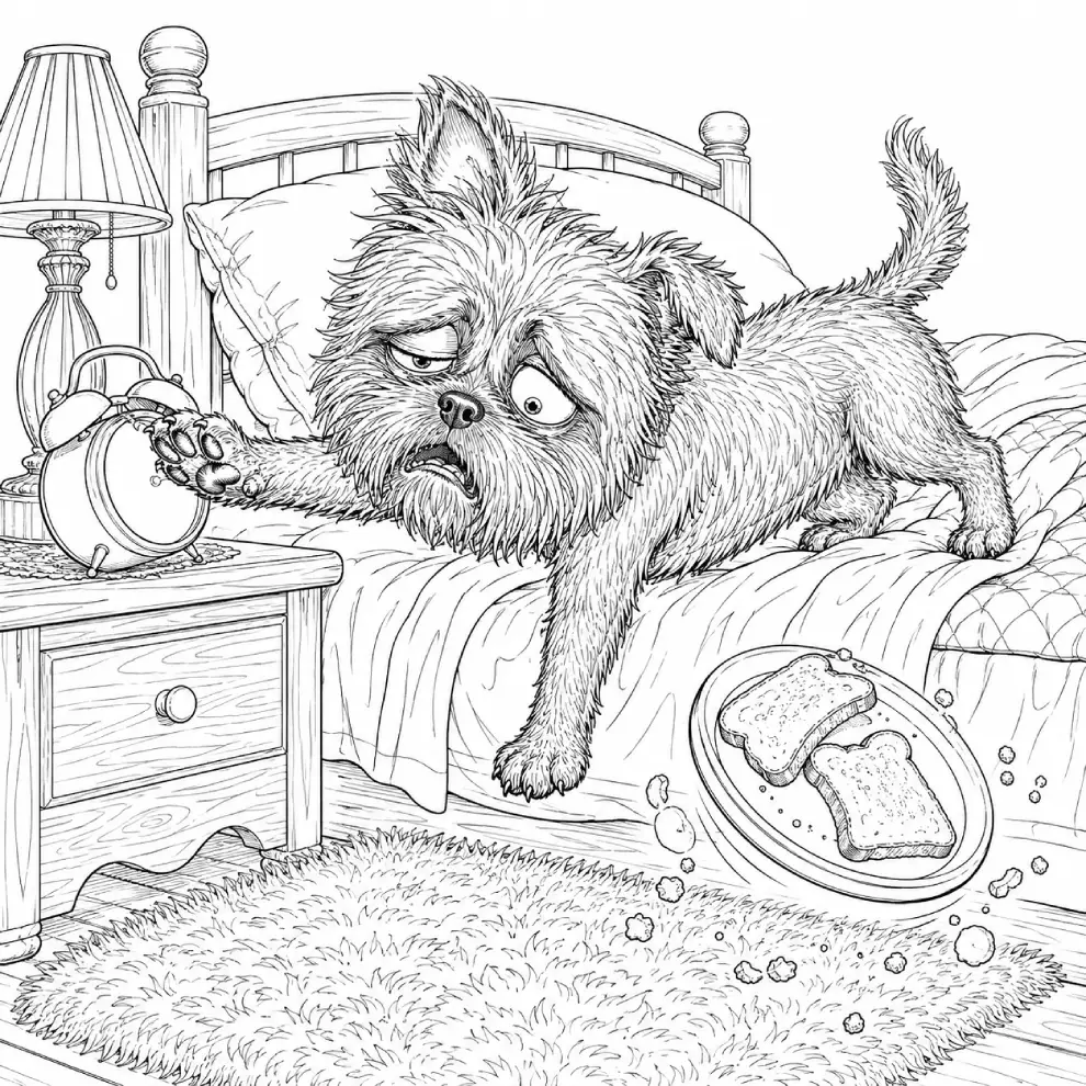 JV Center | Crazy Expressive Animals Coloring Prompt Vault Affenpinscher OTO4 coloring page example