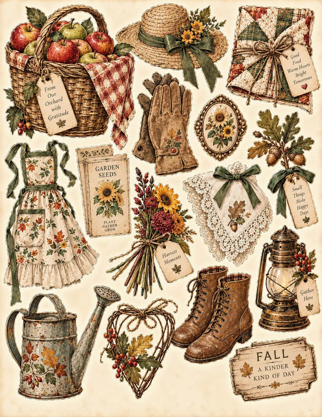 Rustic Harvest Farmhouse — Storybook Character Details