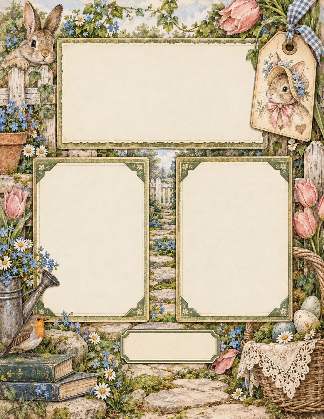 Storybook Bunny Garden — Photo Layout