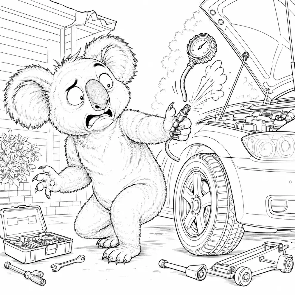 JV Center | Crazy Expressive Animals Coloring Prompt Vault OTO2 expressive animal coloring page example