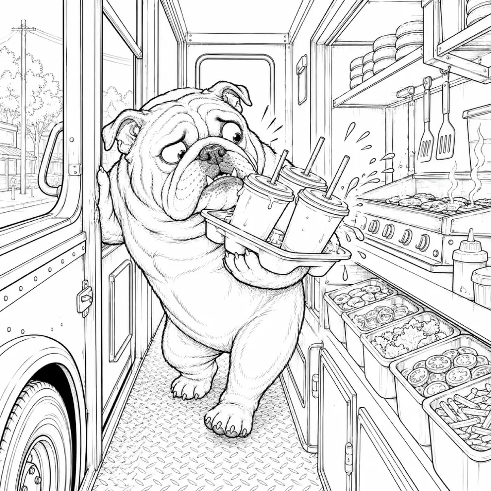 JV Center | Crazy Expressive Animals Coloring Prompt Vault OTO2 detailed coloring page example