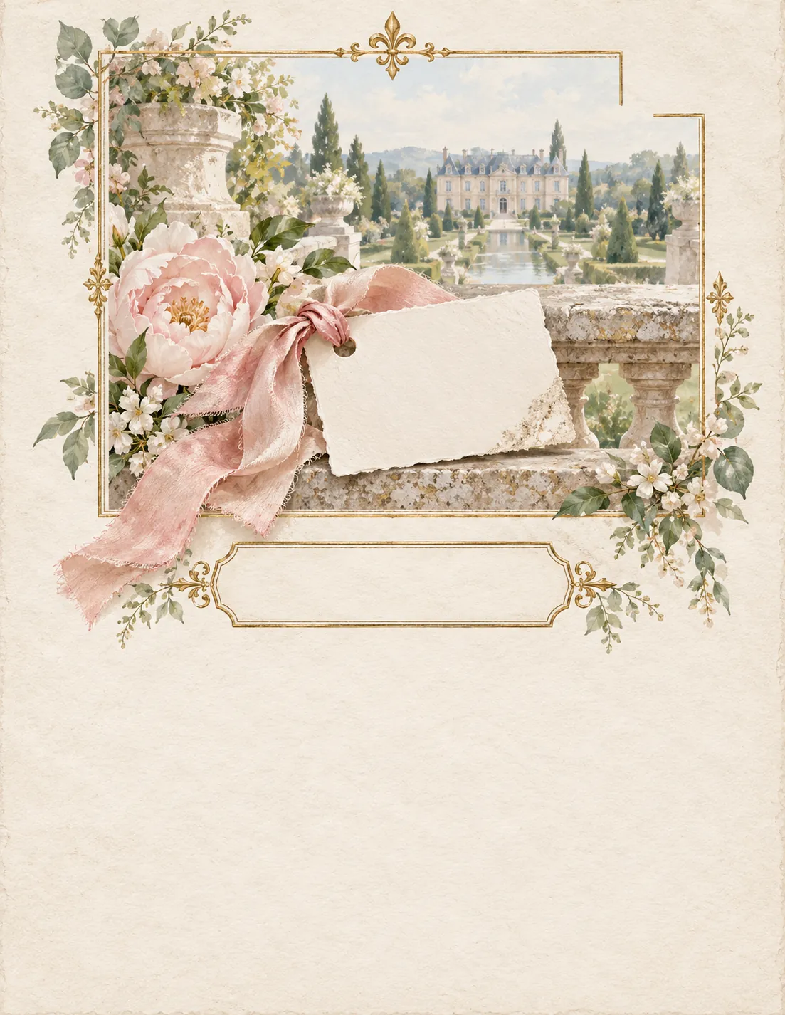 French Chateau Garden Wedding — Wedding
