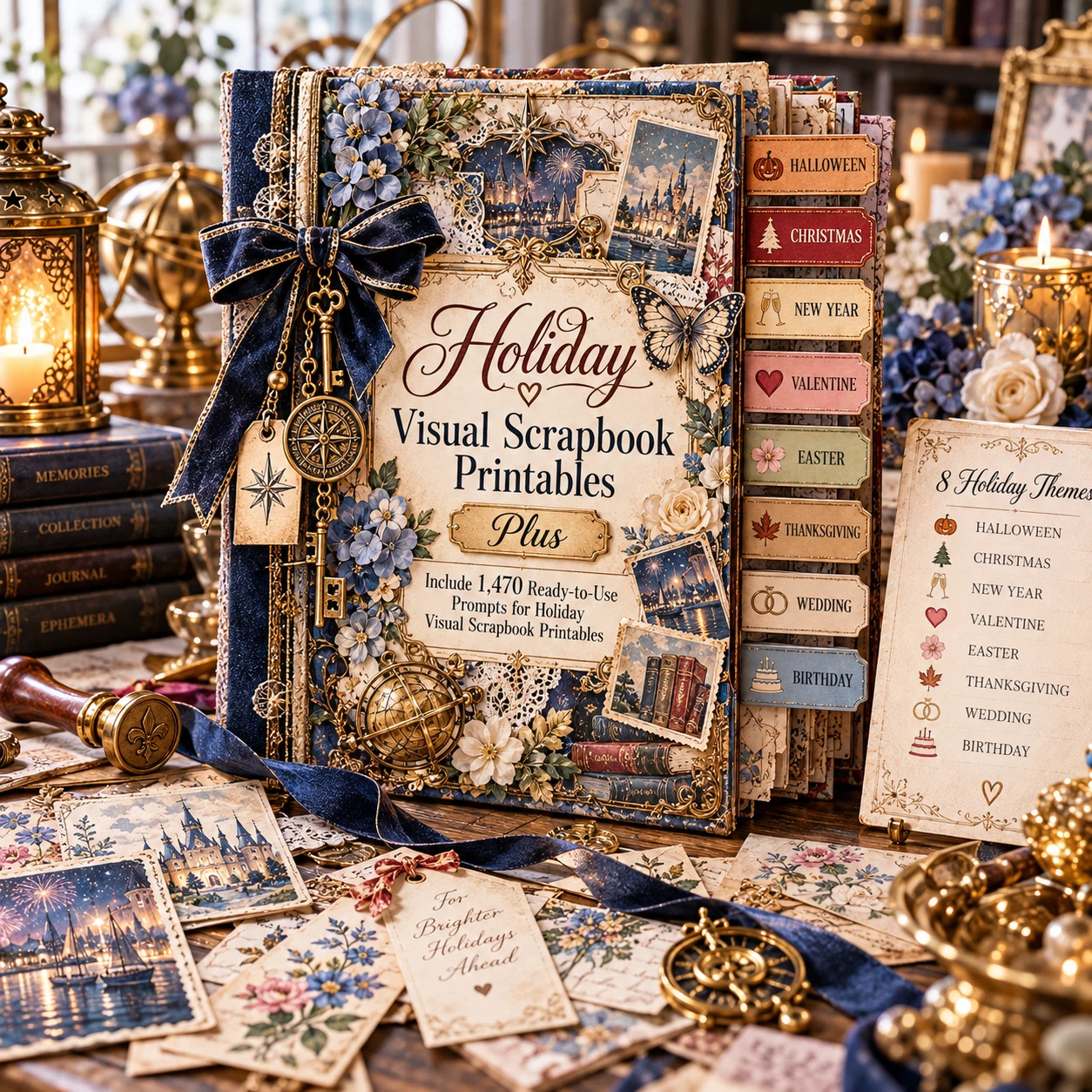 Holiday Visual Scrapbook Printables Plus mockup