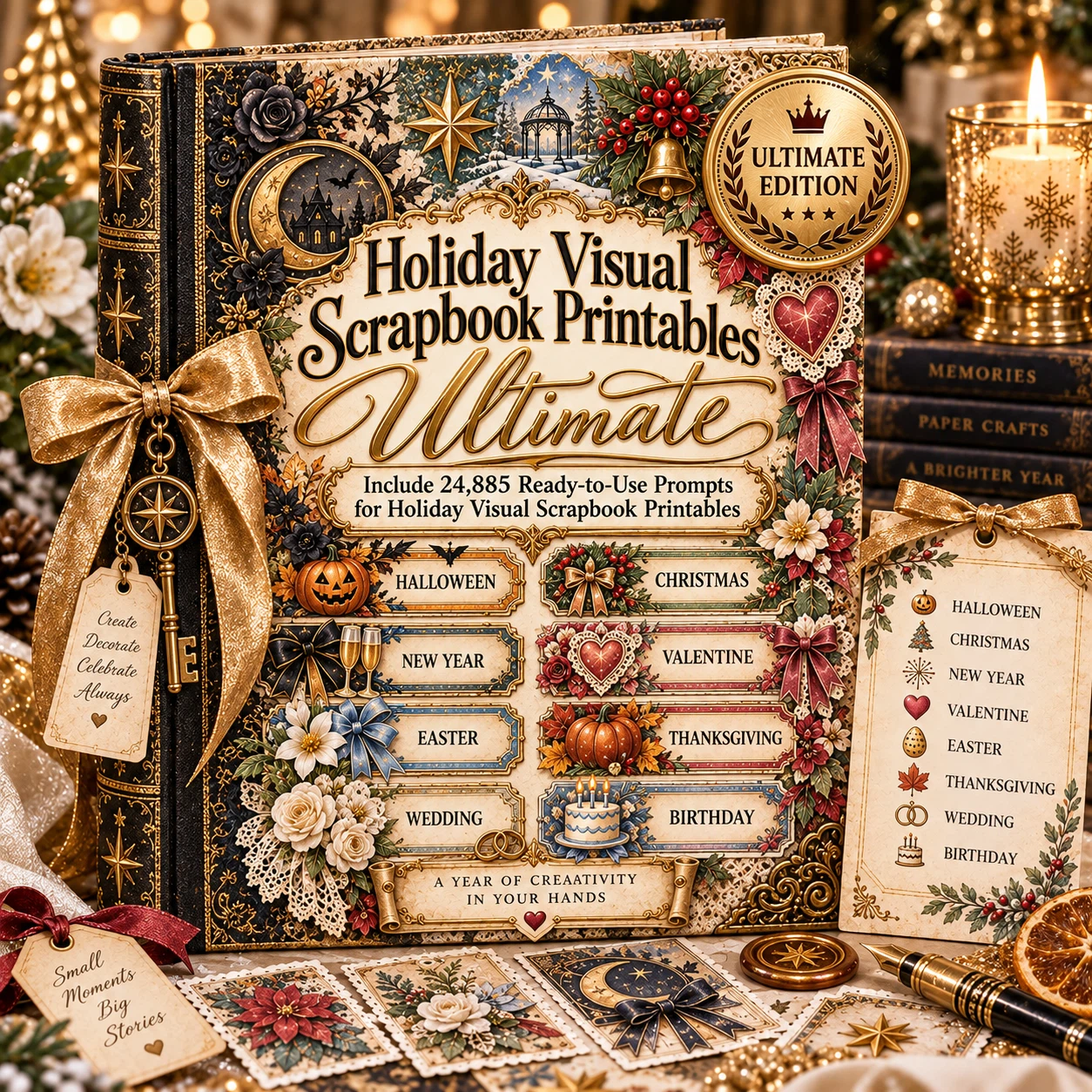 Holiday Visual Scrapbook Printables Ultimate mockup