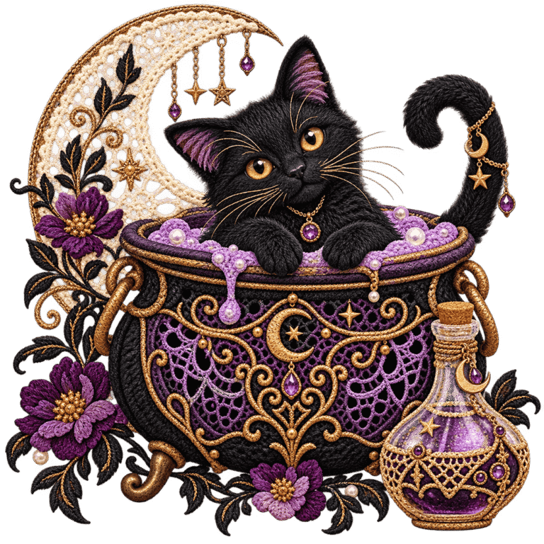 Faux Lace & Ornamental Stitch — witch’s familiar