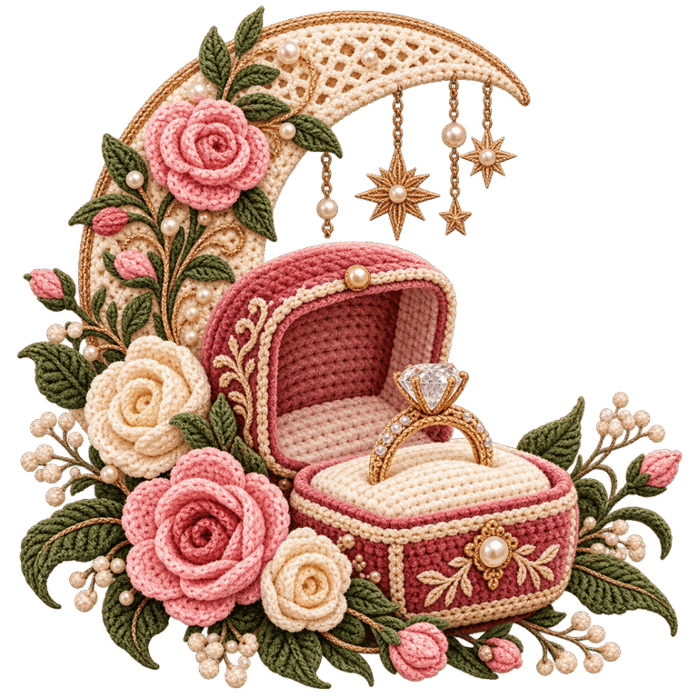 Faux Crochet & Yarn — supplied artwork example