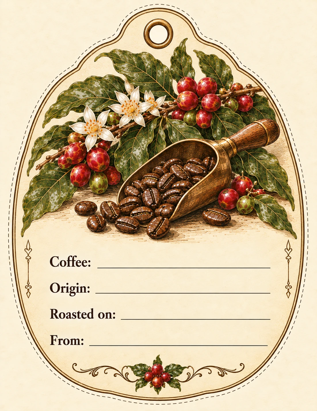 Whole Bean Gift Bag Tag
