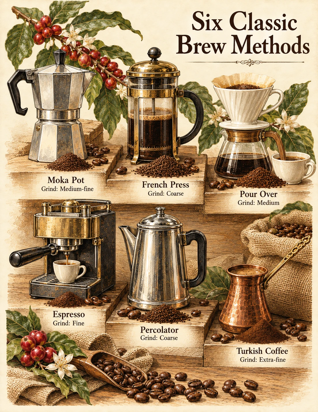 Six Classic Brewing Methods